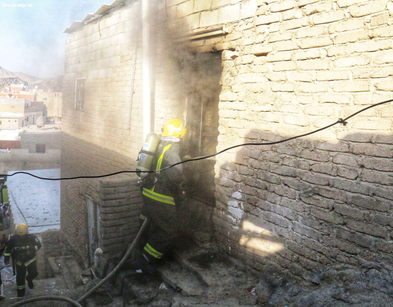 مدني العاصمة المقدسة يتعامل مع حريق مطبخ منزل شعبي بحي الغسالة دون اصابات في الأرواح 