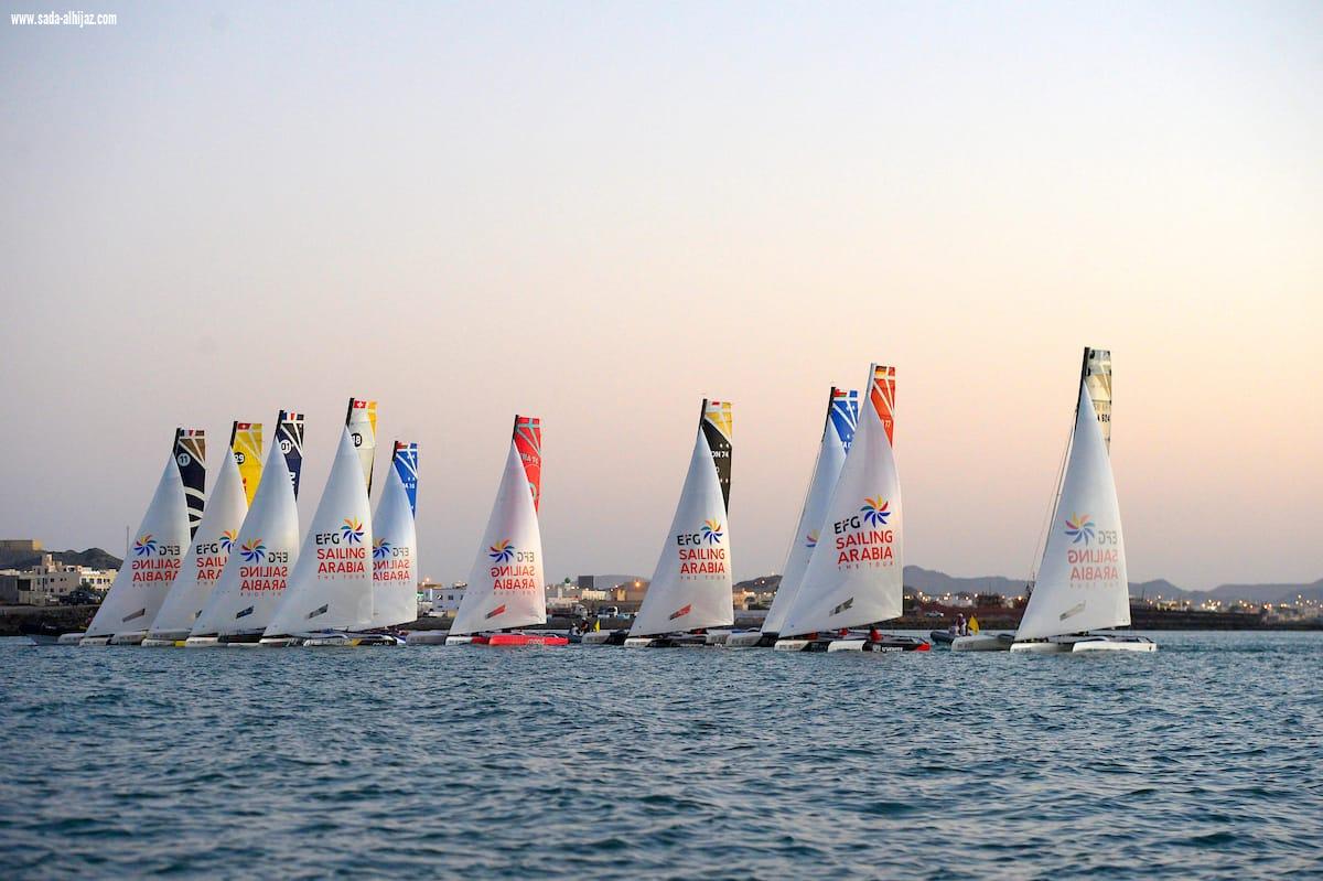 فريق سيير جينيف جنيفا السويسري في صدارة اليوم الأول في صدارة اليوم الأول من الجولة الثالثة بجزيرة مسيرة