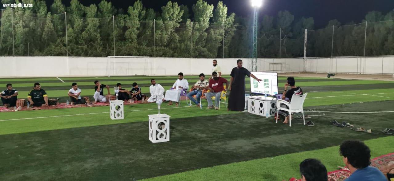 بحضور مدير مكتب رابطة الاحياء بالحد الحنوبي ومستشار لجنة التنمية بالطوال اجراء قرعة دورة الحد الجنوبي الاولى لكرة القدم