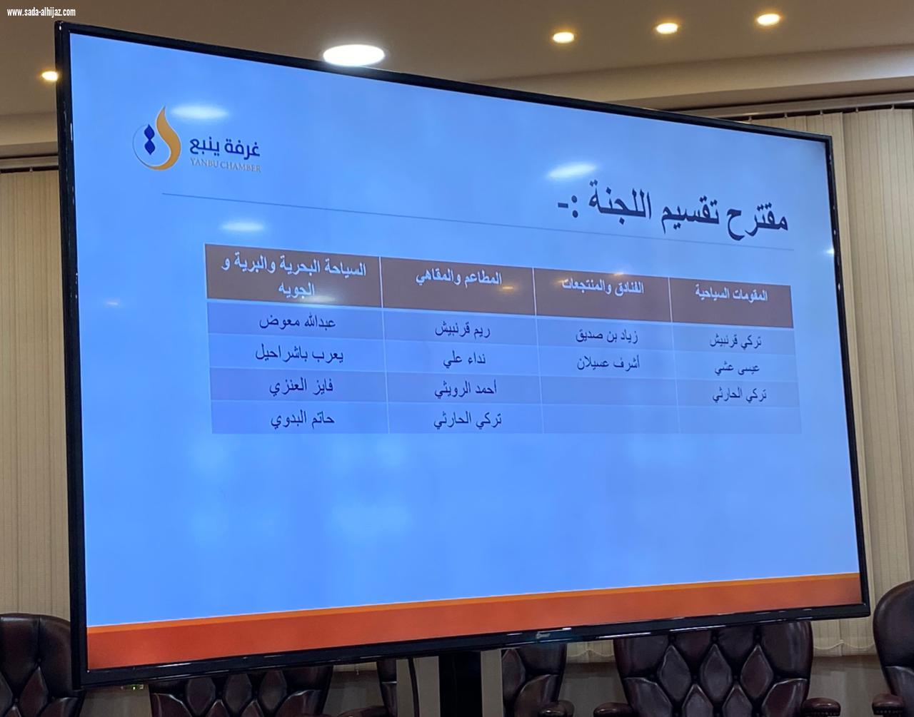 برئاسة المهندسة ريم قرنبيش لجنة الإقامة والطعام ( السياحية ) تعقد اجتماعها الأول بغرفة ينبع