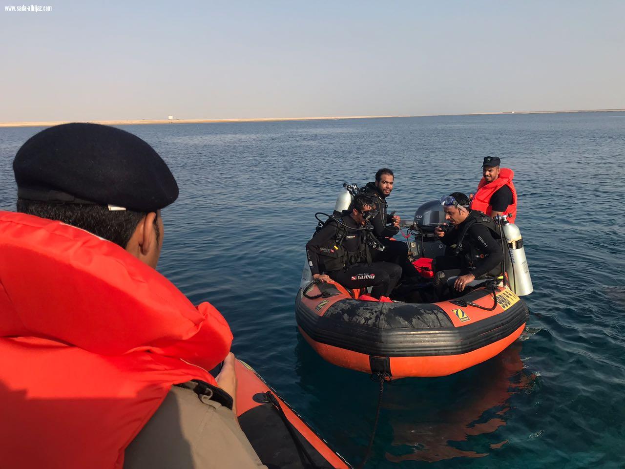 ادارة الدفاع المدني بمحافظة ينبع بالتعاون مع حرس الحدود تنفذ الفترة الثانية من البرنامج التدريبي للغوص في منطقة شرم ينبع