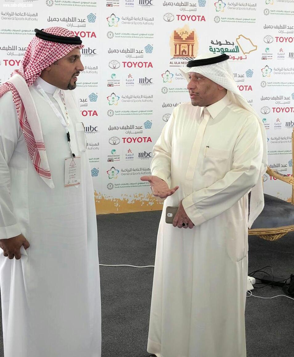 مع نهاية رالي العلا نيوم مؤسس مجموعة إعلاميو وإعلاميات العلا يقدم الشكر لمنظمي السباق وأبطاله