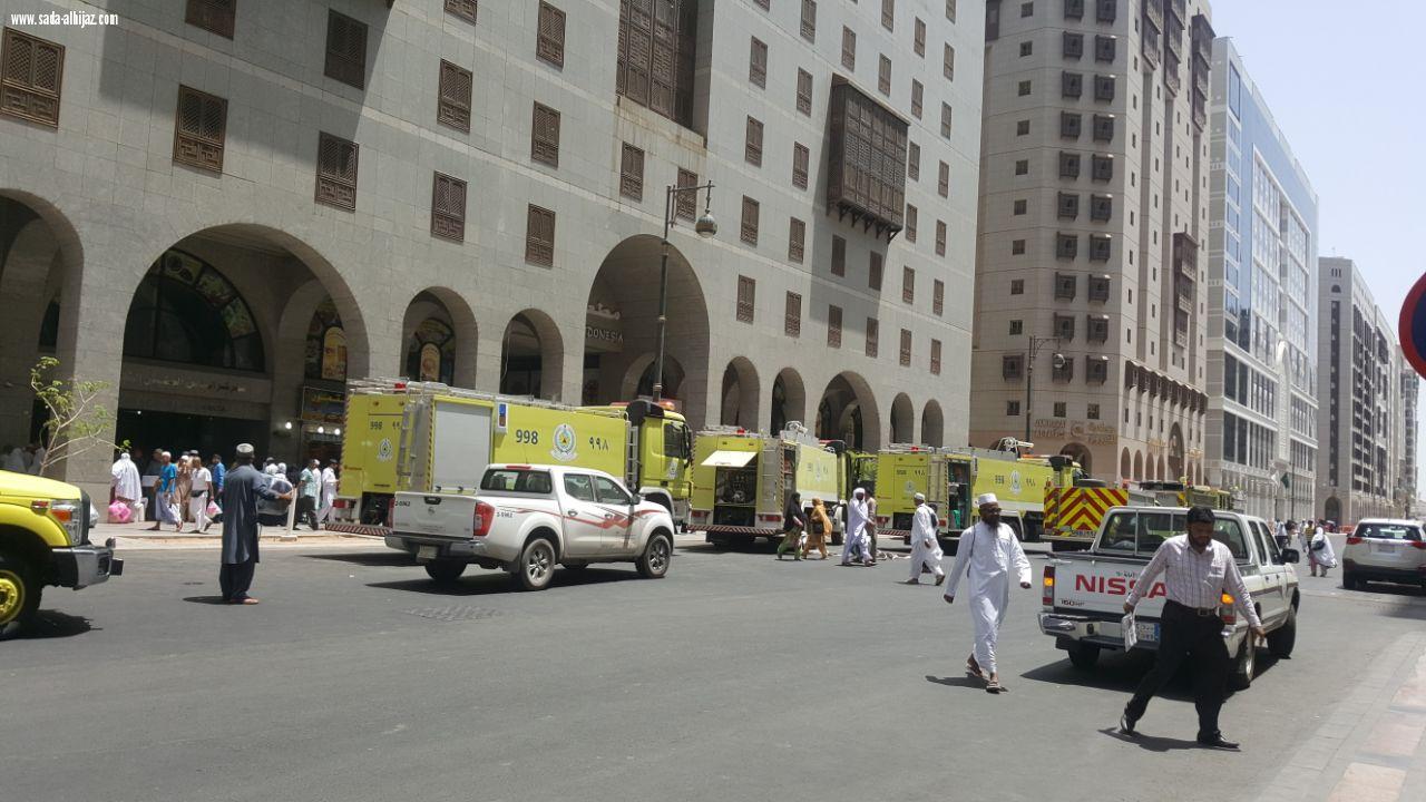 اخلاء نزلاء احد الفنادق احترازيا بالمركزية الشمالية .