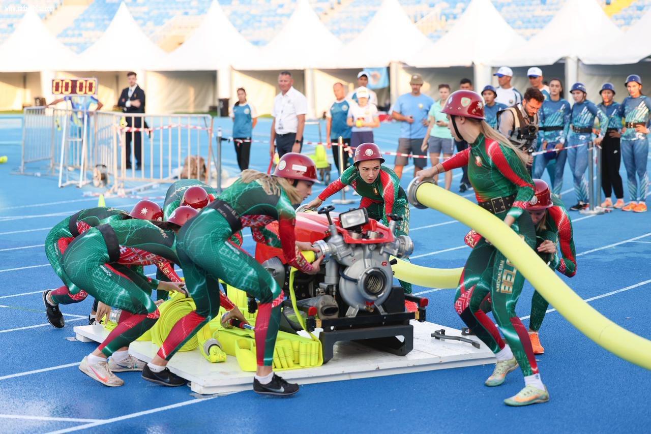 بطولة العالم لرياضة الإطفاء والإنقاذ .. اختتام منافسات سباق المكافحة لفئتي الرجال والسيدات