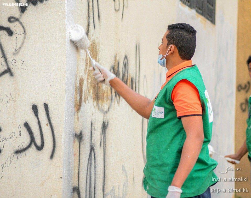 عودة حملة مدينتي أجمل لمواصلة عملها الميداني التطوعي في حي ابن سويلم 