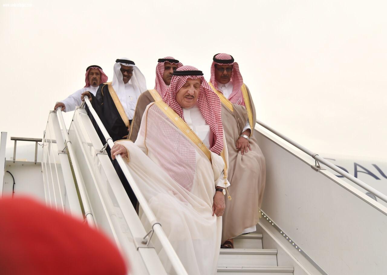 أمير منطقة جازان يصل إلى المنطقة بعد تمتعه بإجازته السنوية