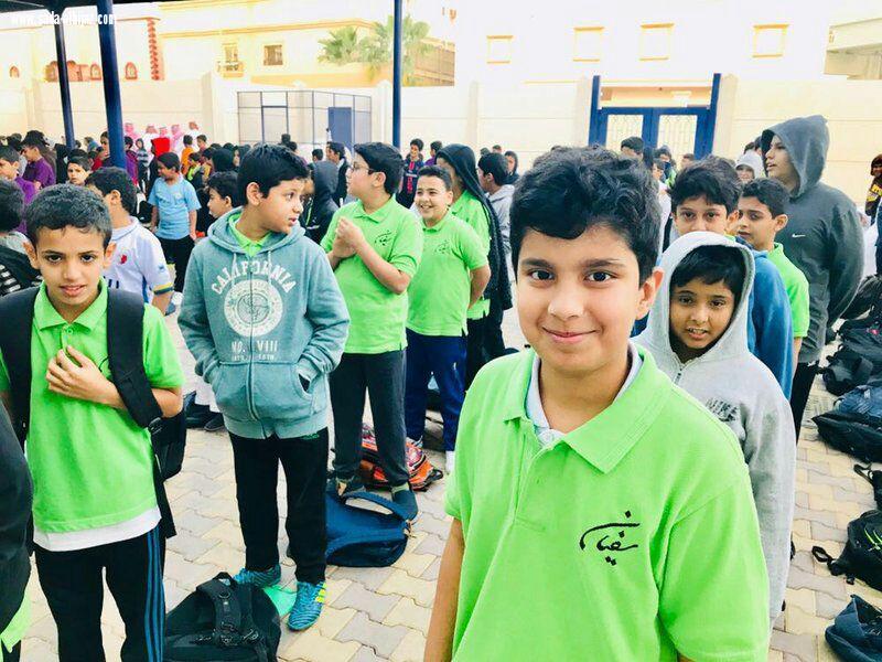 بالصور بداية جادة وحضور مميز لطلاب مدارس جدة 