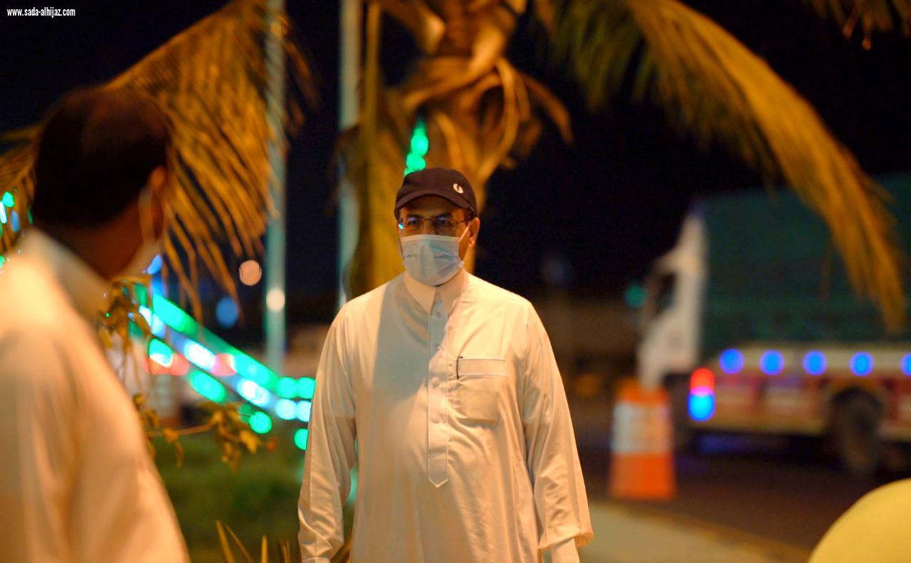 رئيس بلدية صامطة يتفقد استعدادت البلدية لإستقبال اليوم الوطني الـ 90