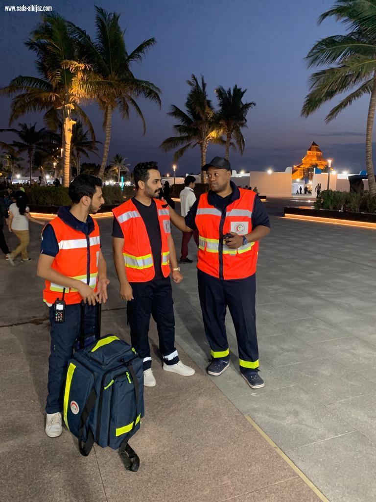 الهلال الأحمر بجدة يشارك في فعاليات الواجهة البحرية