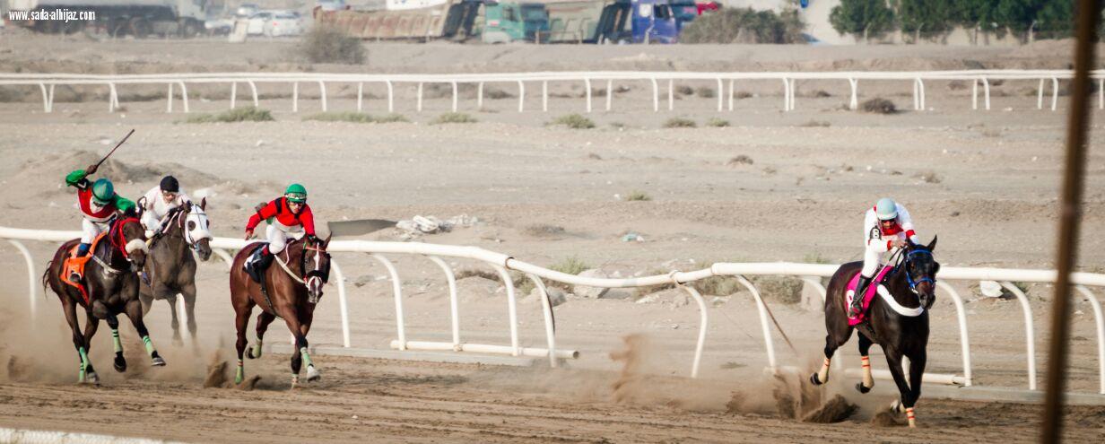 مسؤول إدارة الفعاليات بالمراعي فهد الشمري يوزع الكؤوس على  الفائزين في فروسية جدة 