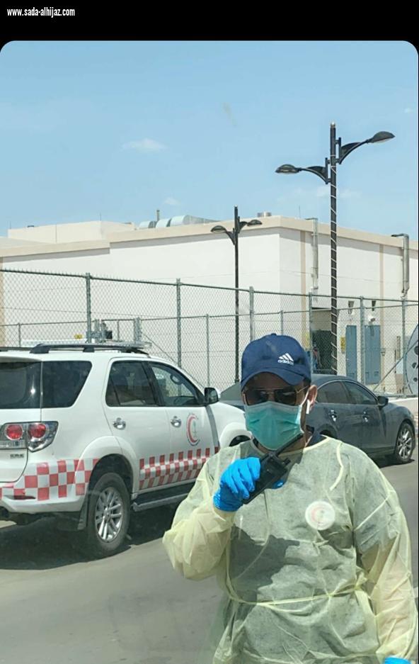 ١٥ فرقة اسعافية استعدت بها هيئة الهلال الأحمر السعودي بالطائف في المشاركة لإخلاء الحالات من مجمع الملك فيصل