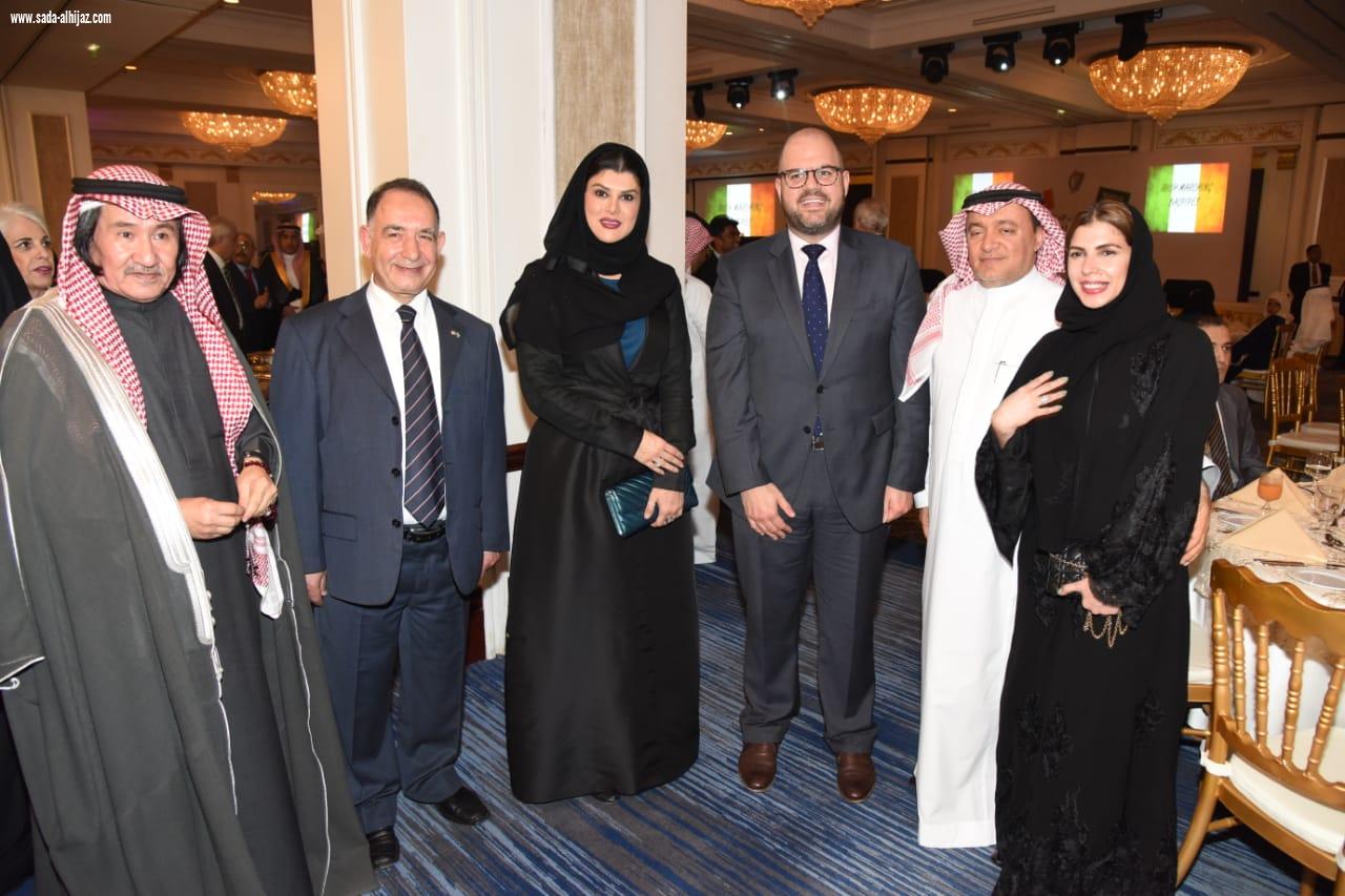 الامير عمرو الفيصل يشرف احتفالية  اليوم الوطني لجمهورية  إيرلندا