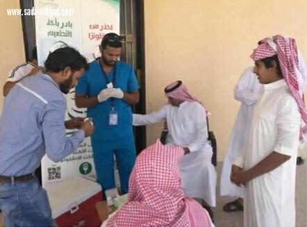 تطعيم 400 مواطن ومقيم عن الأنفلونزا الموسمية بعشيرة