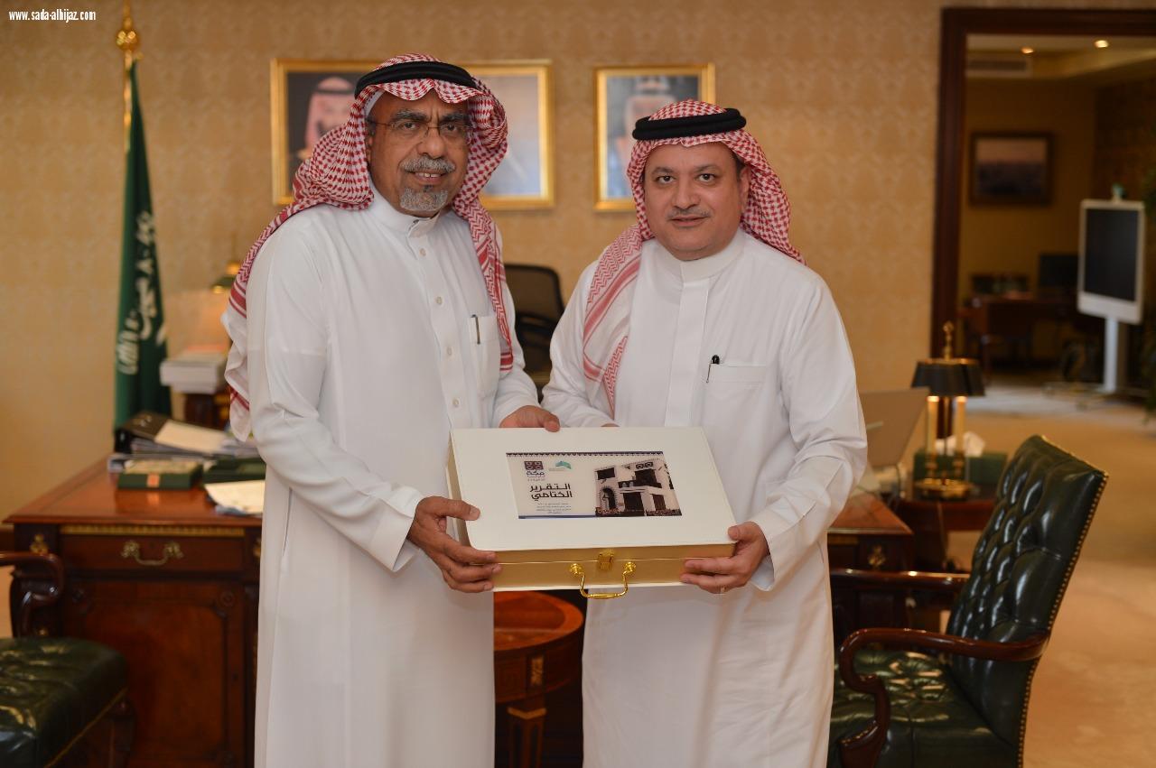 اجتماع معالي أمين العاصمة المقدسة مع مدير عام السلامة والخدمات الاجتماعية والثقافية المهندس رائد عبدالله سمرقندي