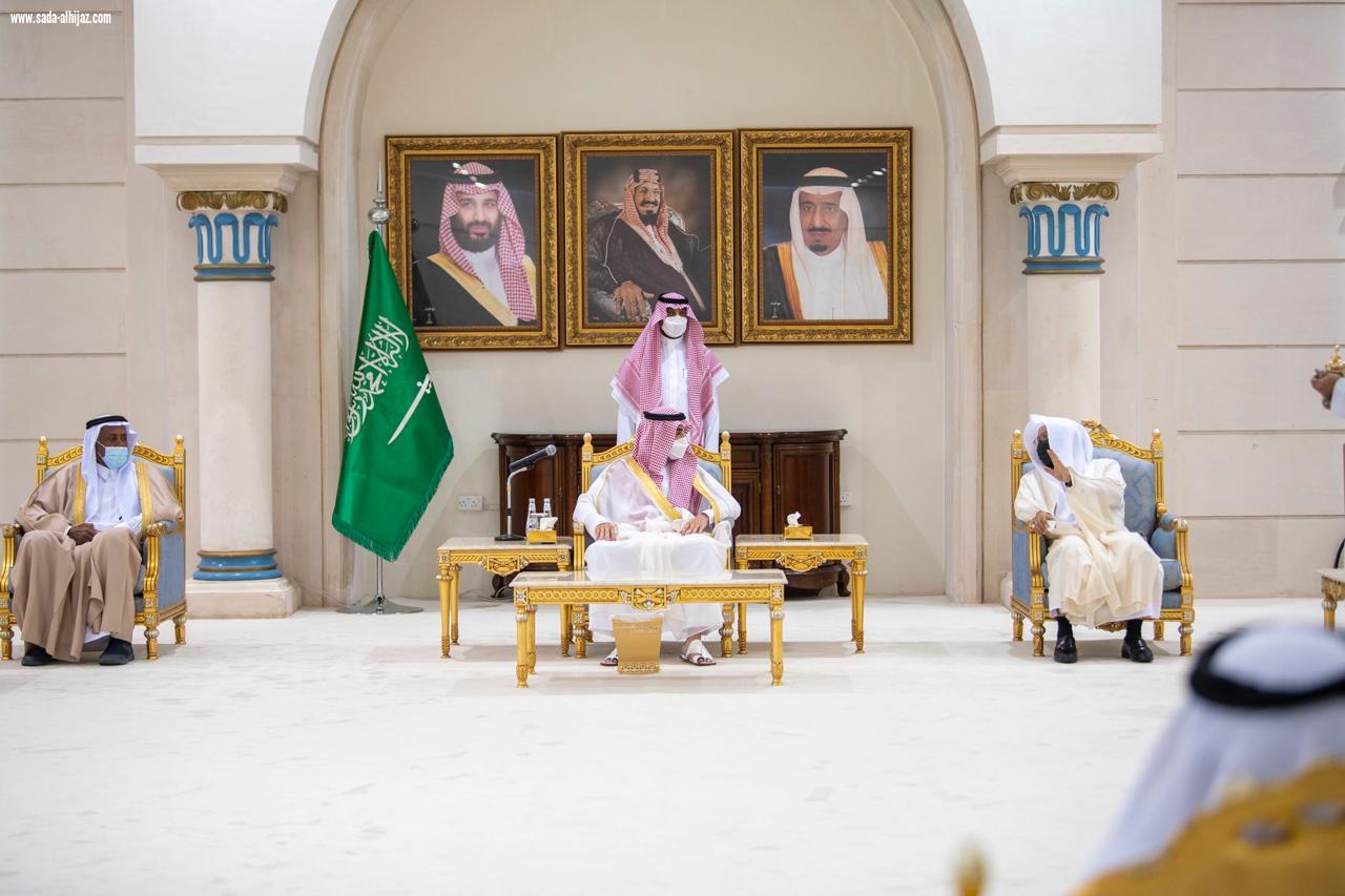 سمو أمير منطقة الجوف يستقبل المهنئين بعيد الأضحى المبارك