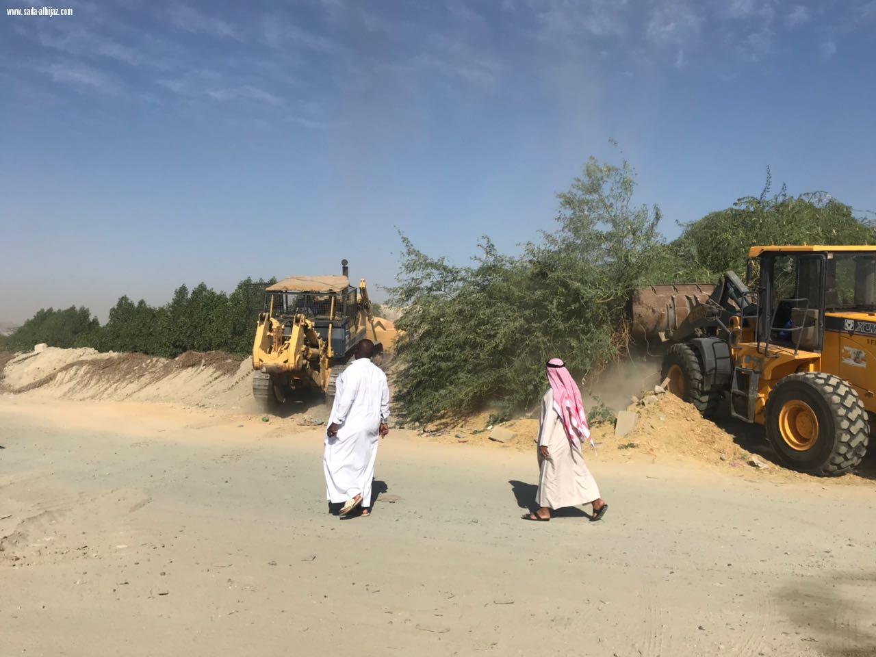 أمانة العاصمة المقدسة  ازالت تعديات أكثر من (20)كلم  من مكة المكرمة