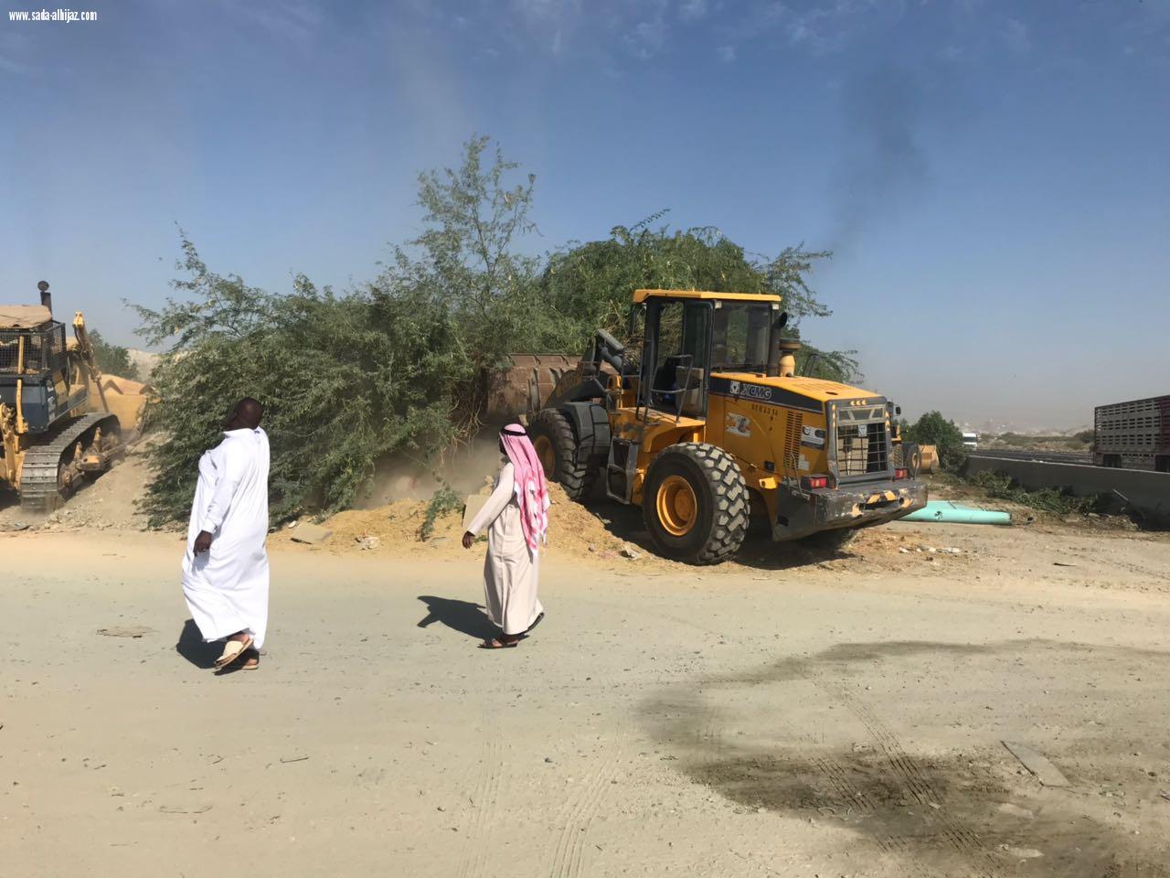 أمانة العاصمة المقدسة  ازالت تعديات أكثر من (20)كلم  من مكة المكرمة