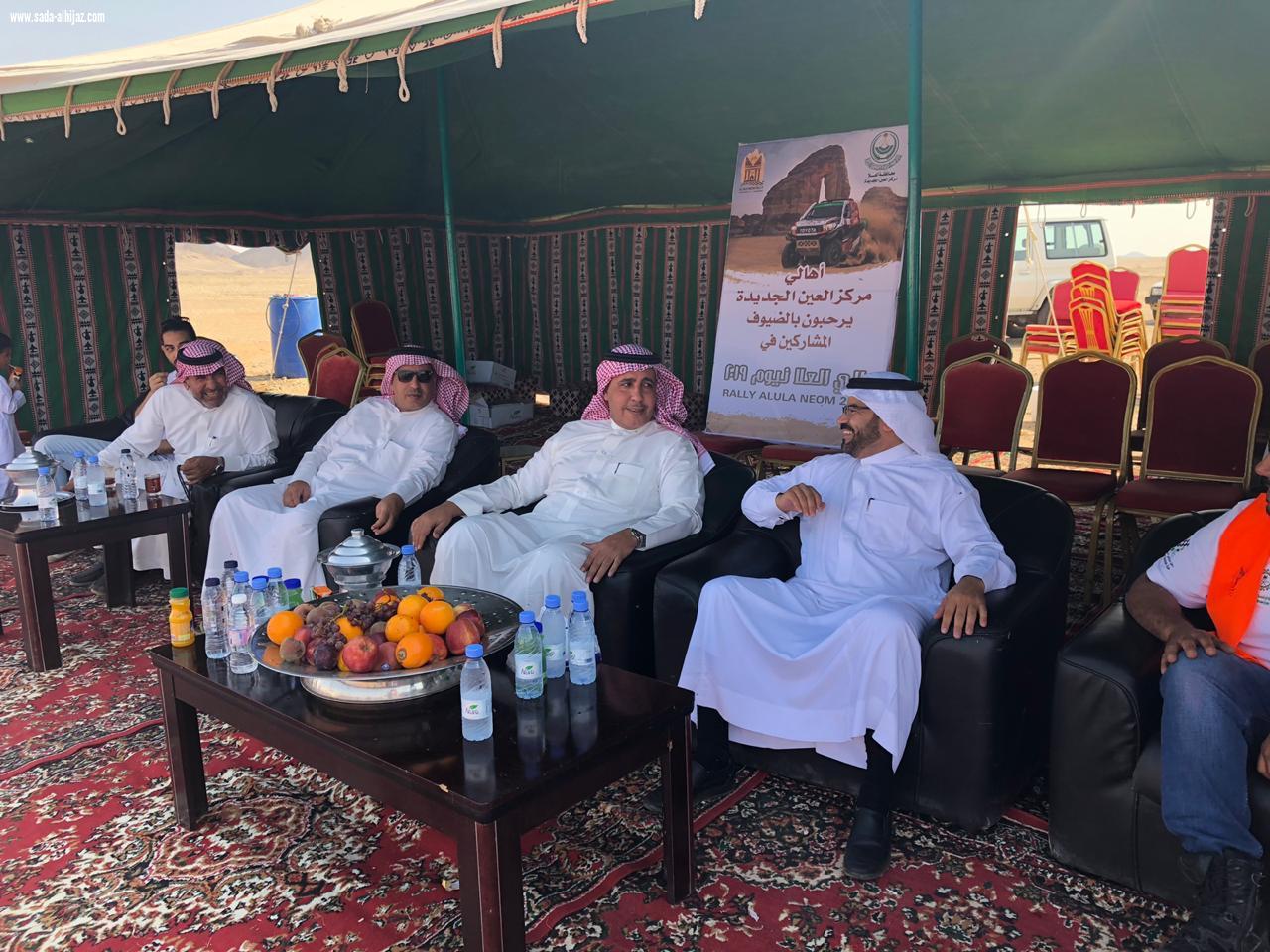 محافظ العلا في زيارة تفقدية لمقر نهاية المرحلة الأولى من سباق رالي العلا نيوم