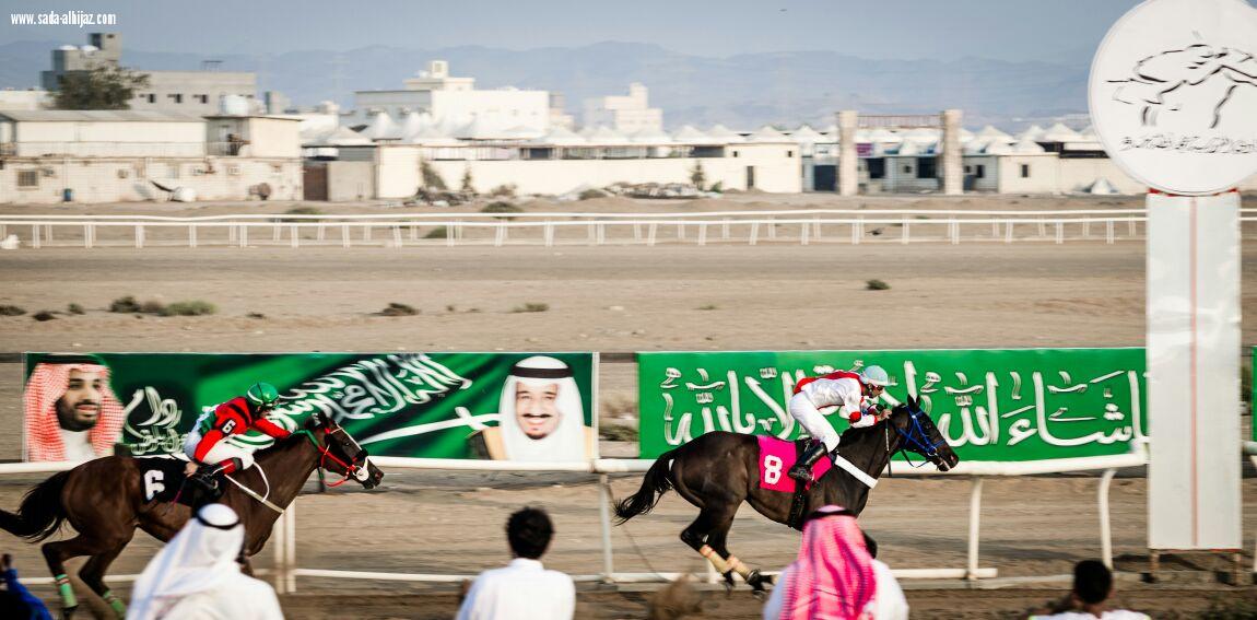 مسؤول إدارة الفعاليات بالمراعي فهد الشمري يوزع الكؤوس على  الفائزين في فروسية جدة 