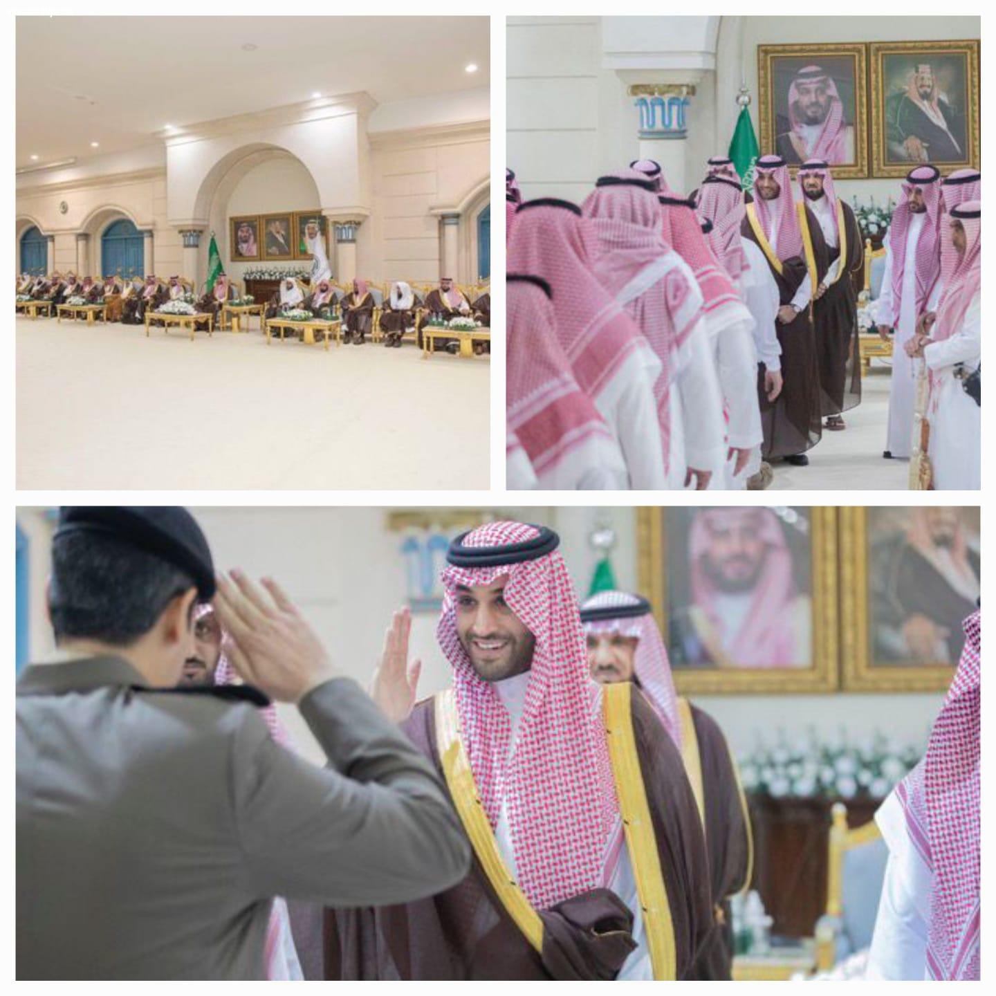 نائب امير الجوف يستقبل المواطنين والمسؤولين في الجلسة الأسبوعية
