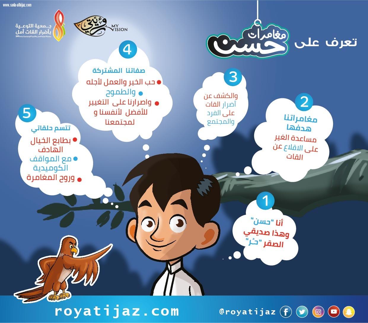 مسلسل كرتوني للتوعية بأضرار القات في جازان