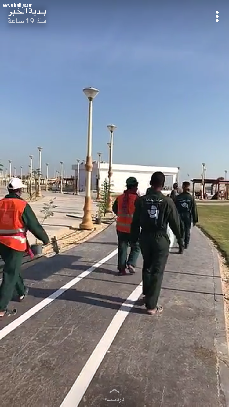بلدية الخبر تزين مدينتها بالاشجار والورود 
