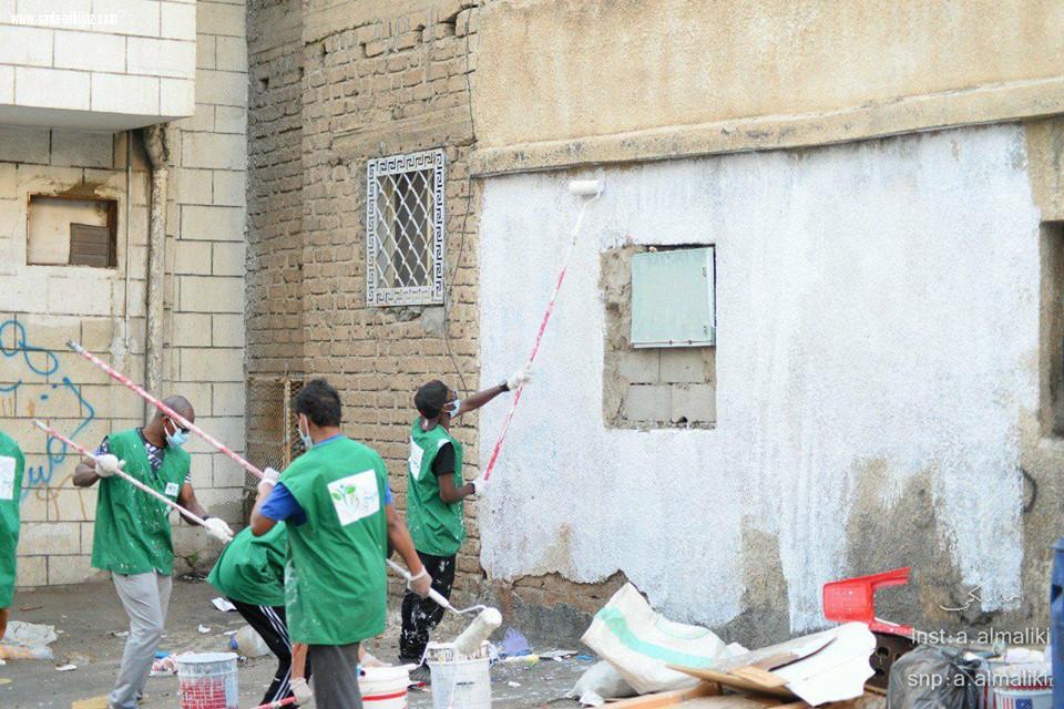 عودة حملة مدينتي أجمل لمواصلة عملها الميداني التطوعي في حي ابن سويلم 
