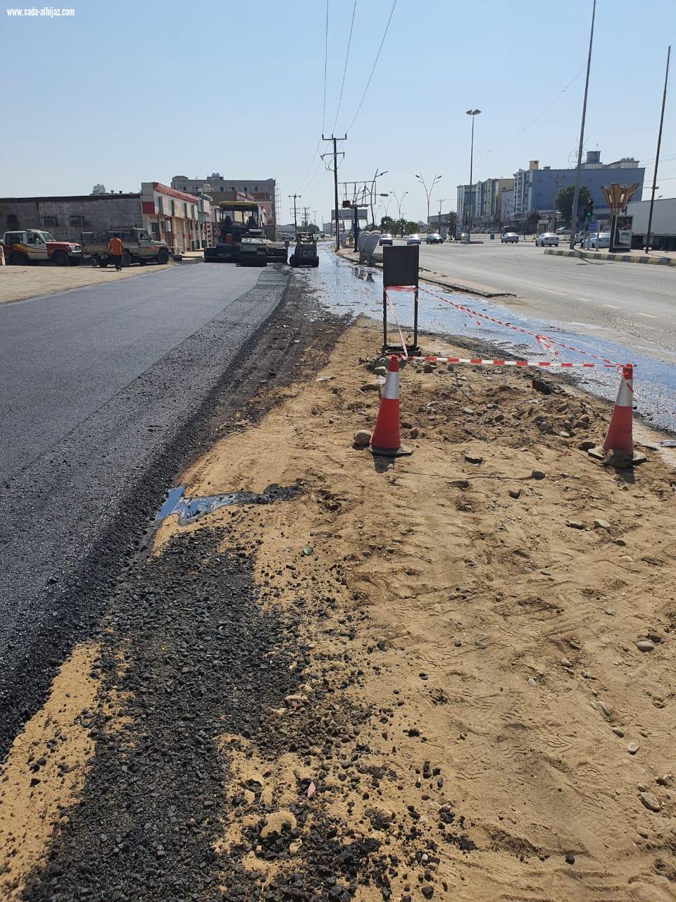 بدء أعمال الصيانة في شوارع مركز الشقيق