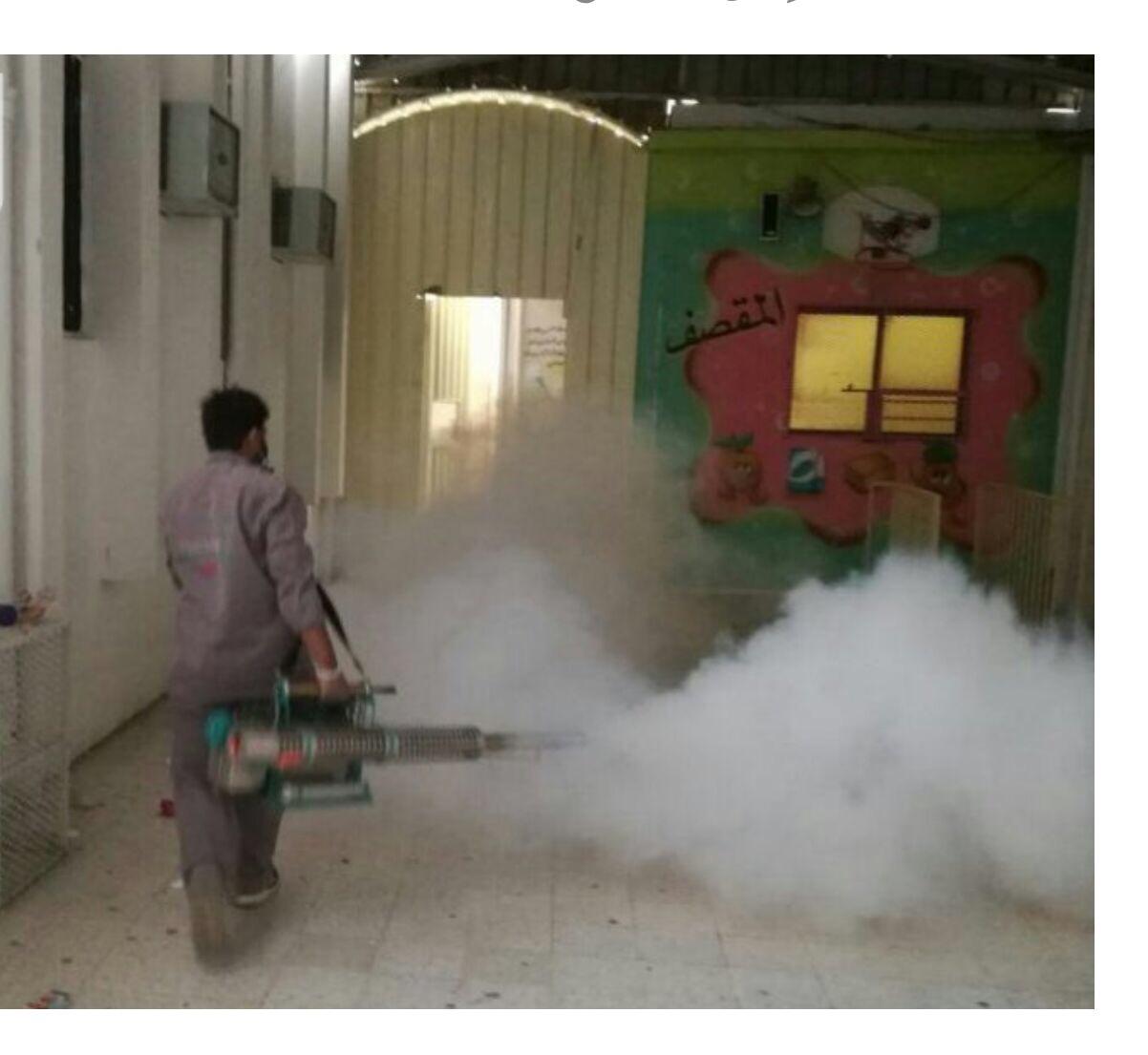 شاهد بعوض وقوارض تستوطن مدرسة معلمة الضنك بالطائف.. والفِرَق تكافح