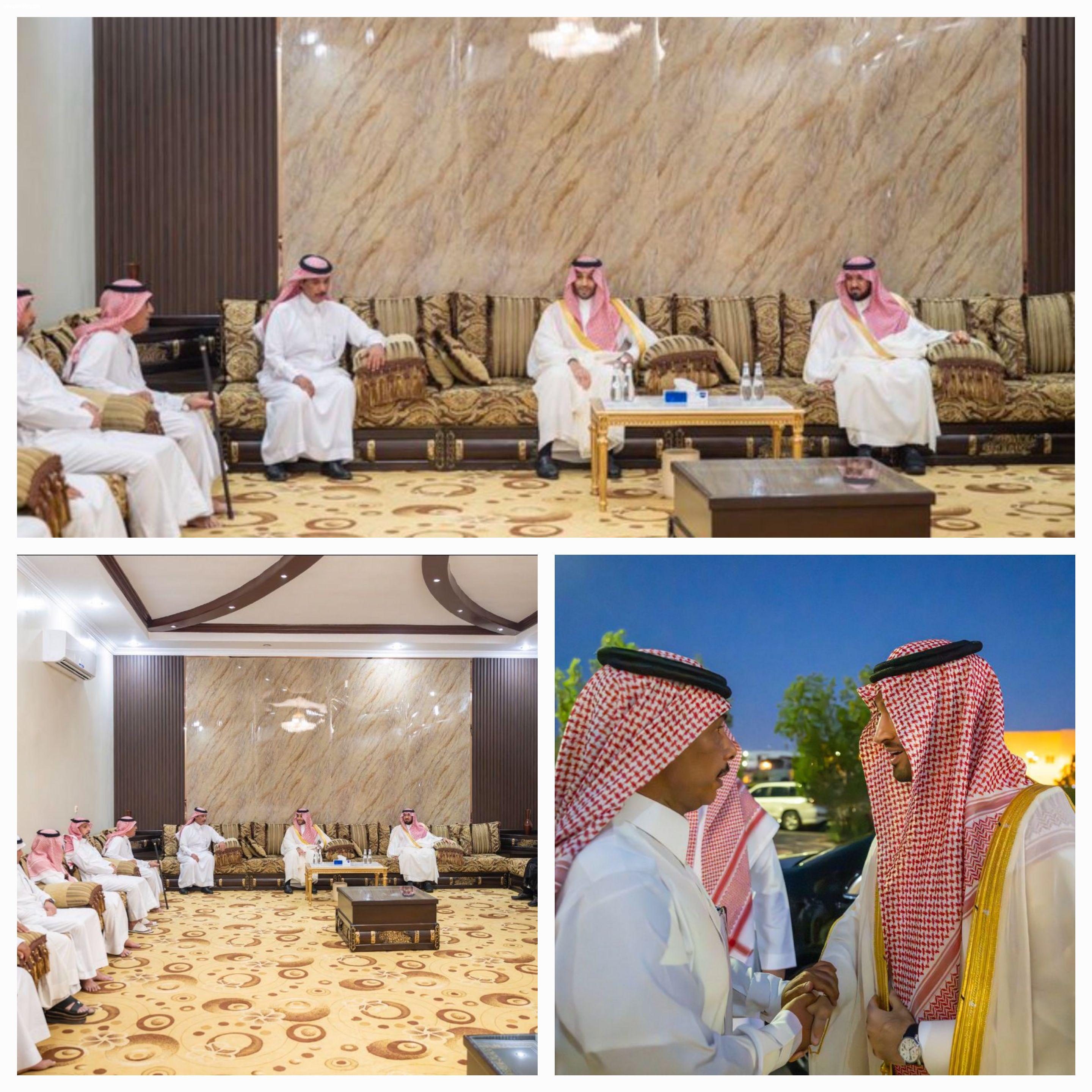 نائب أمير الجوف يقدم تعازيه إلى محافظ صويرفي وفاة والده
