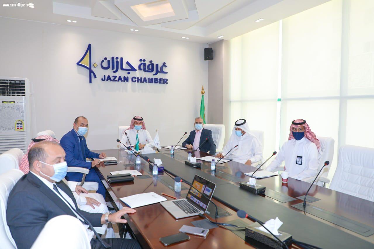 بحث تنسيق الجهود وتعزيز التعاون المشترك أمين عام غرفة جازان يلتقي ممثلي المنظمة العربية للسياحة