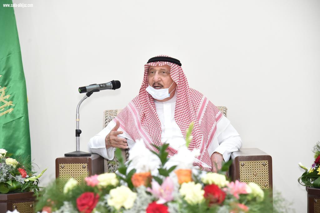 سمو أمير منطقة جازان يلتقي مشايخ وأهالي محافظة العيدابي