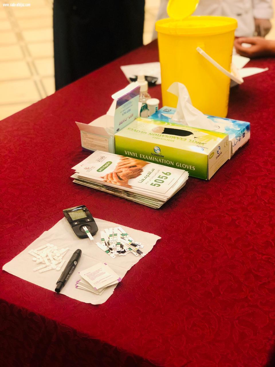 مشاركة فريق امة التطوع الطبي حملة قياس السكر والضغط 