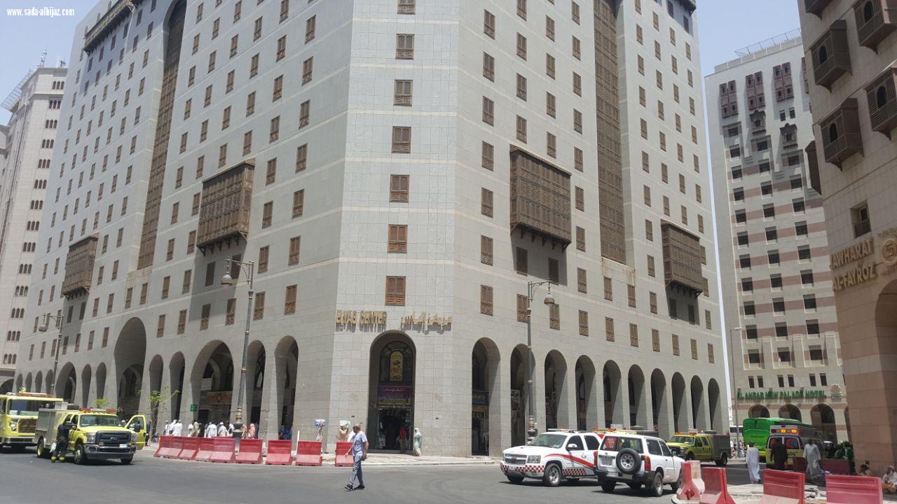 اخلاء نزلاء احد الفنادق احترازيا بالمركزية الشمالية .