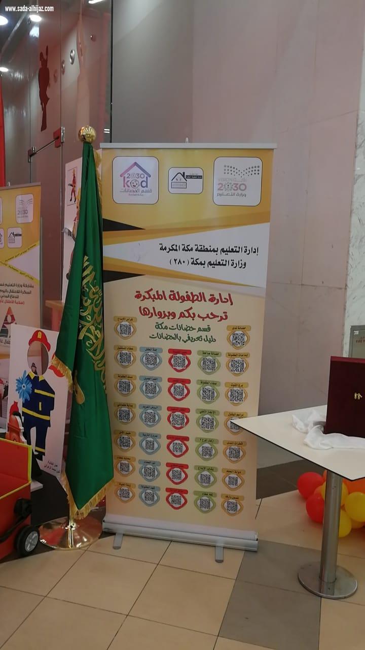 ادارة الطفولة المبكرة قسم الحضانات بمكة المكرمة تختتم فعالية اليوم العالمي للدفاع المدني بركن (سلامة الأطفال غايتنا)