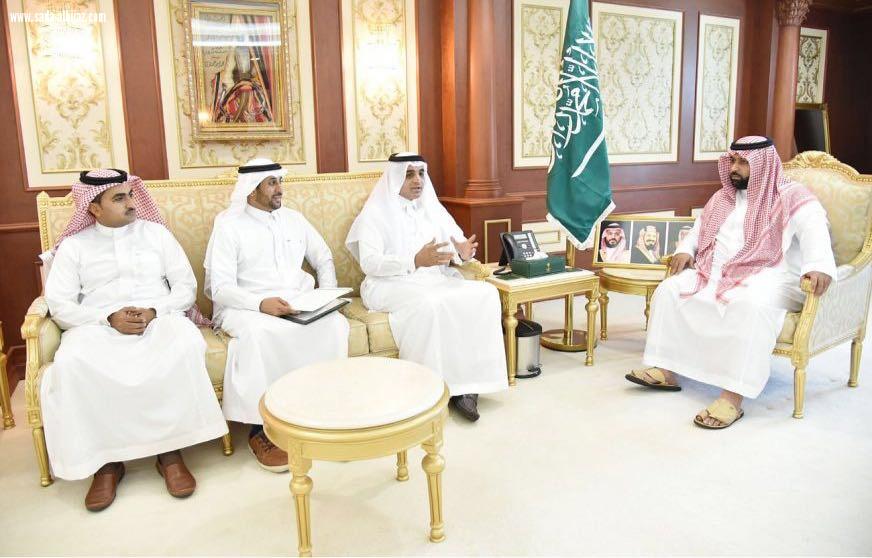 استقبال نائب امير منطقة جازان لرئيس واعضاء جمعية