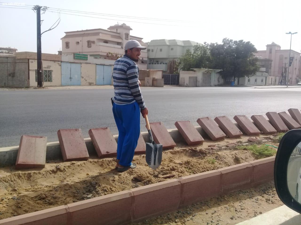 بلدية محافظة الطوال تبدأ بمشروع تحسين وتجميل مداخل ومخارج المحافظة