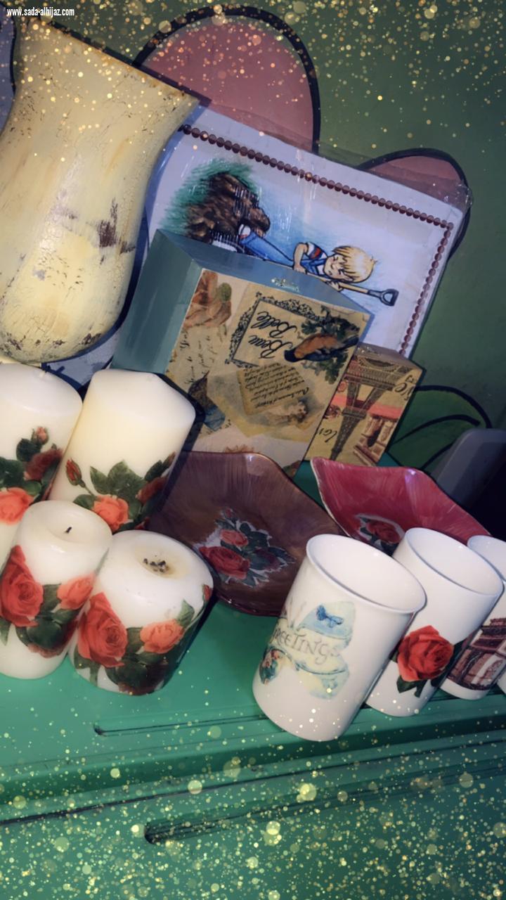 اختتام الدورة التدريبية  فن الديكوباج  نفذتها المدربة  فاطمة الشريف