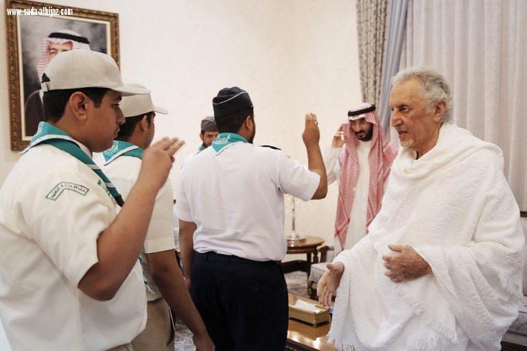 الأمير خالد الفيصل يستقبل الكشافة ويشيد بأعمالهم في خدمة الحجاج