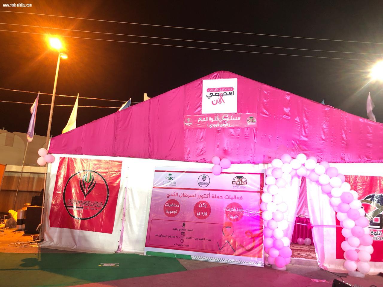 نيابة عن محافظ قلوة  الوكيل يدشن حملة اكتوبر لسرطان الثدي ... 