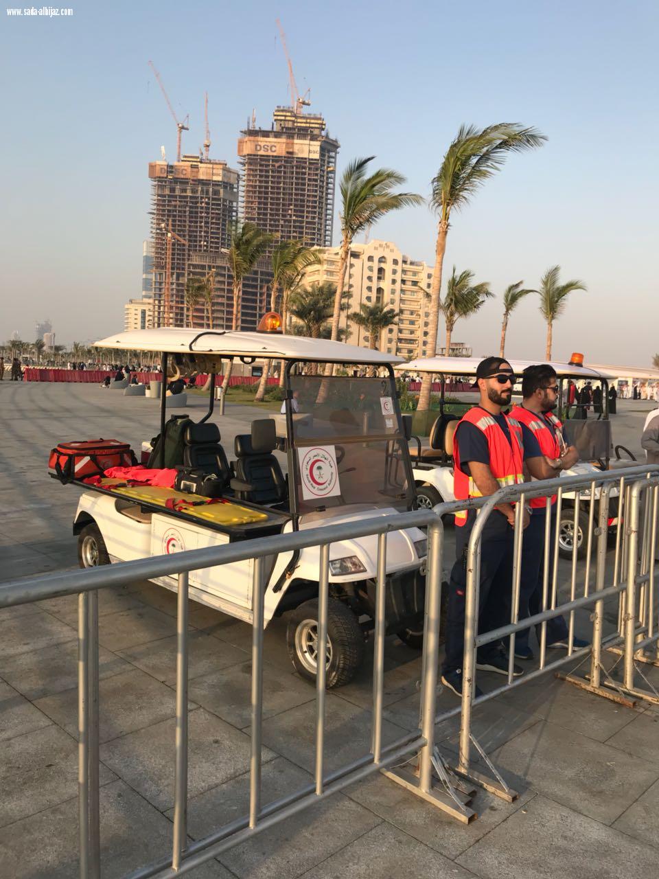 هيئة الهلال الأحمر بمحافظة جدة تشارك بفعاليات الواجهة البحرية 