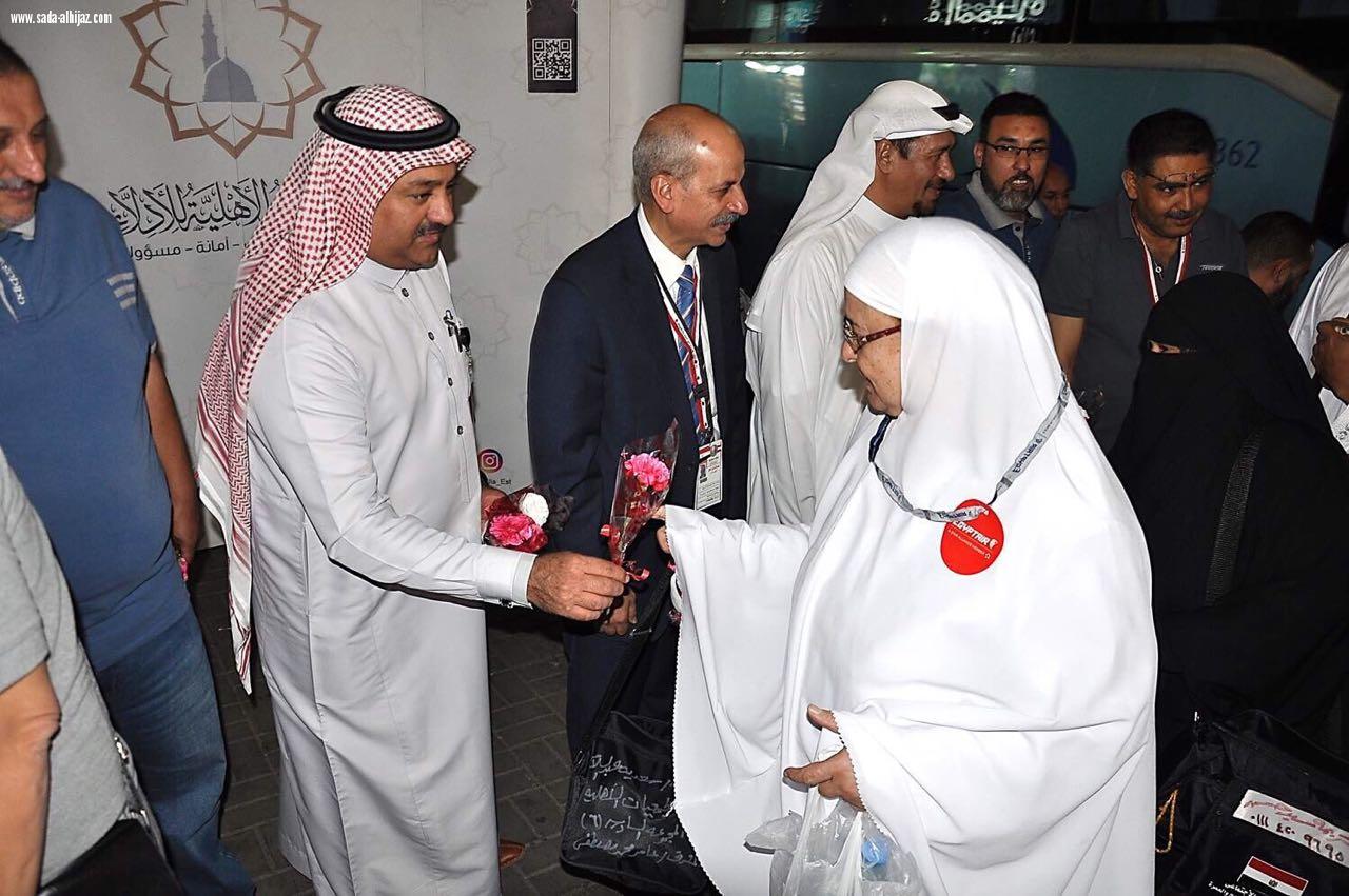 المؤسسة الاهلية للأدلاء تتابع استقبال حجاج بيت الله الحرام من جمهورية مصر العربية 