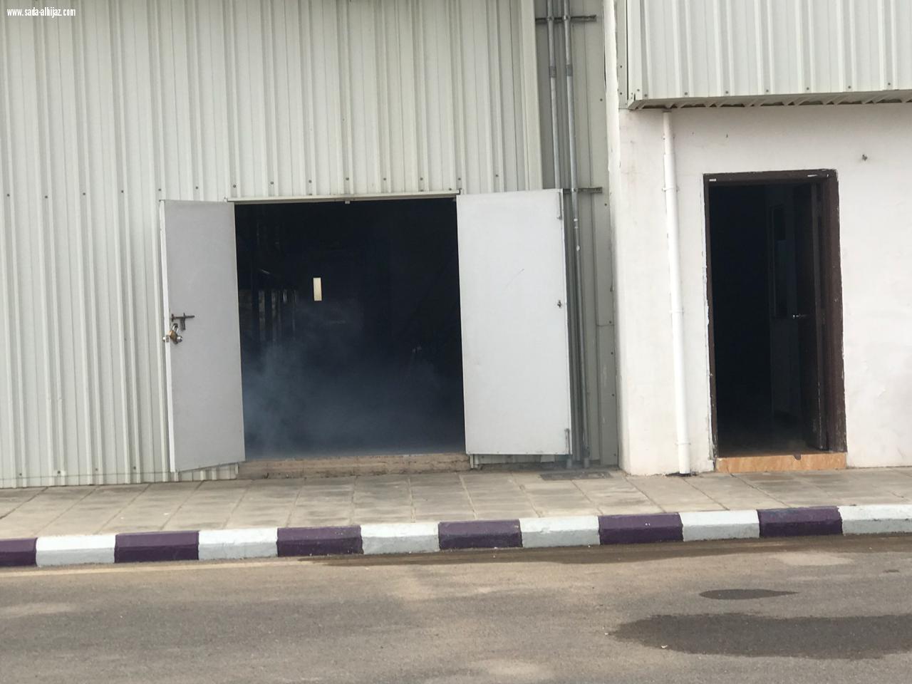 مدني المدينة ‏ينفذ خطة فرضية  لحادث بمبنى إدارة المستودعات بالاتصالات السعودية