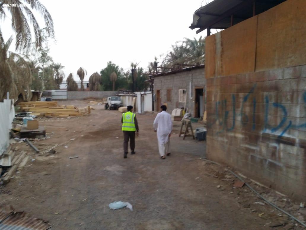 مدني المدينة ‏ينفذ جولات تفتيشية لفرق الاشراف الوقائي على بعض المستودعات .