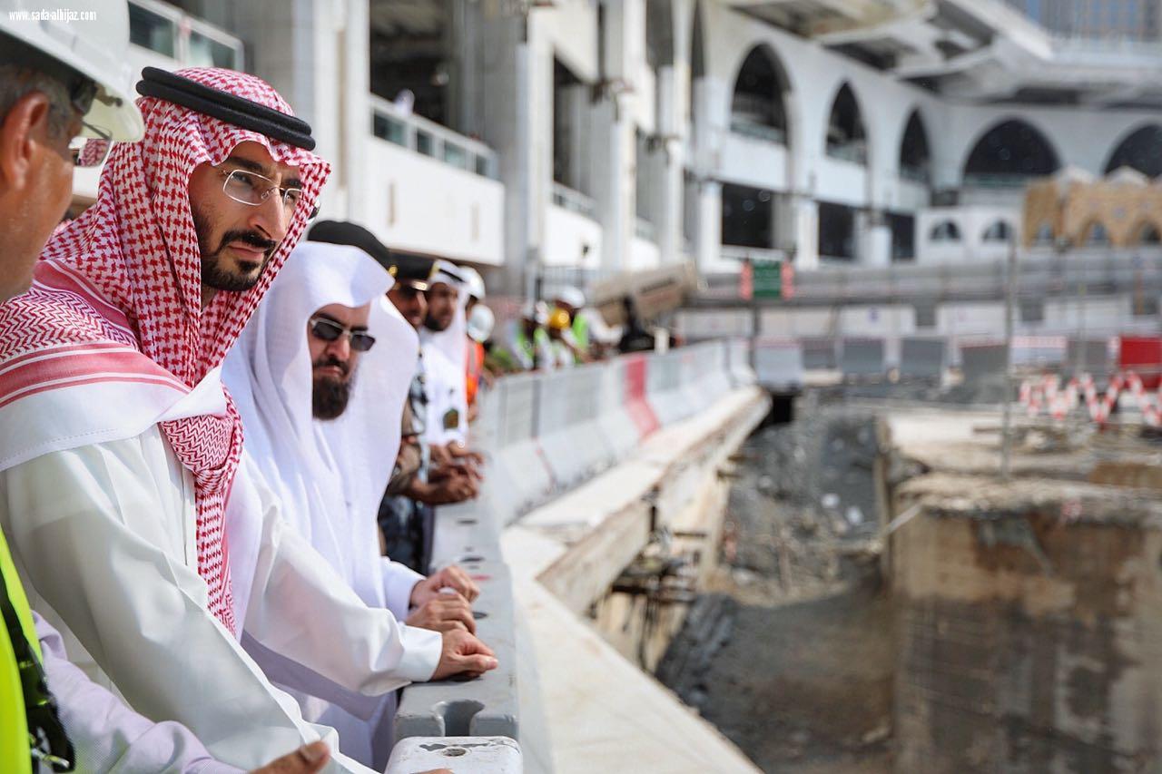 نائب امير مكة يوجه برفع مستوى التنسيق بين الجهات العاملة في المسجد الحرام بما يضمن تسهيل حركة الحشود