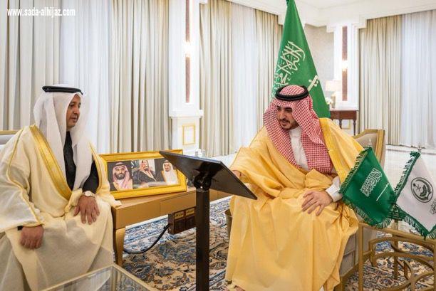 امير الجوف يدشن بمكتبه إلكترونيًا، مشروعي مبنيّ مدرستين في سكاكا والقريات