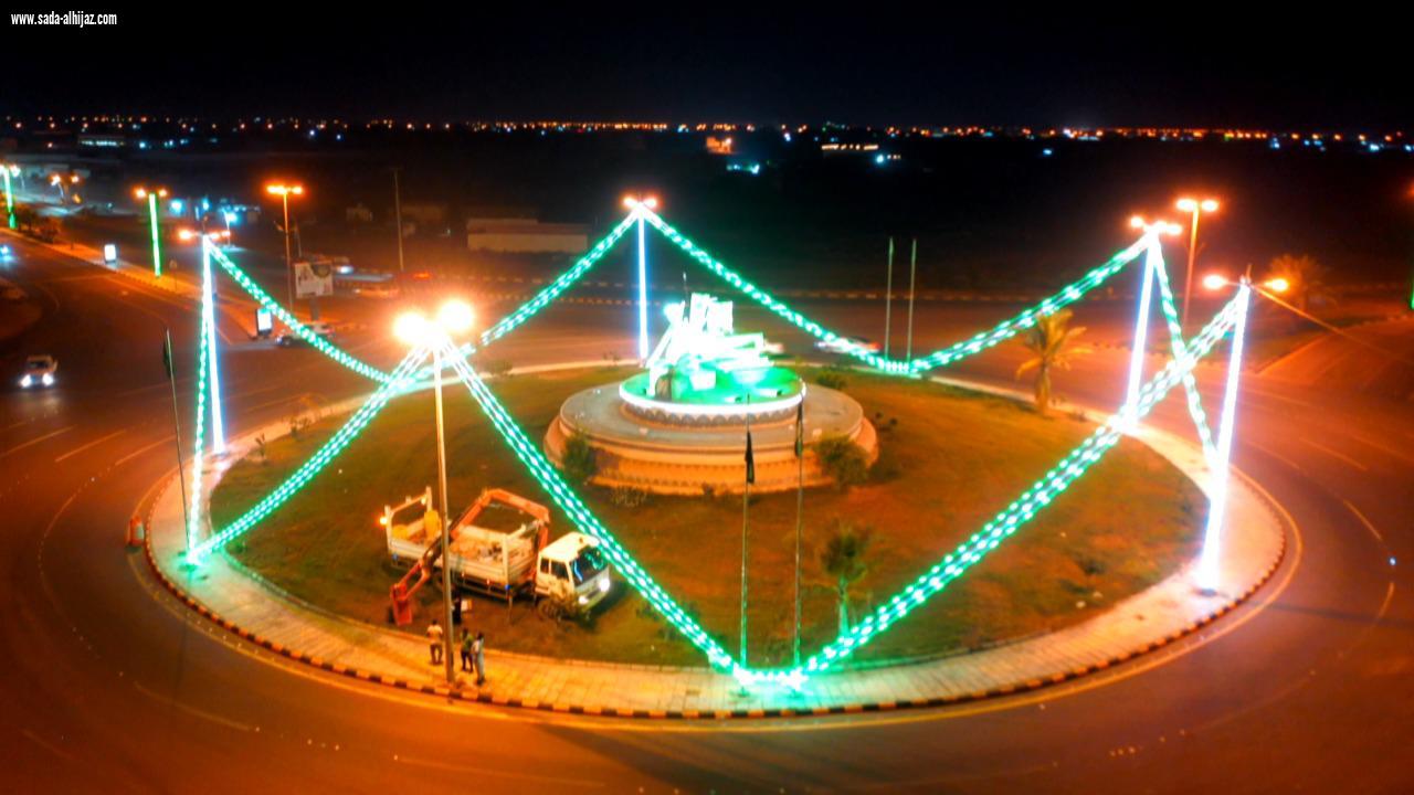 رئيس بلدية صامطة يتفقد استعدادت البلدية لإستقبال اليوم الوطني الـ 90