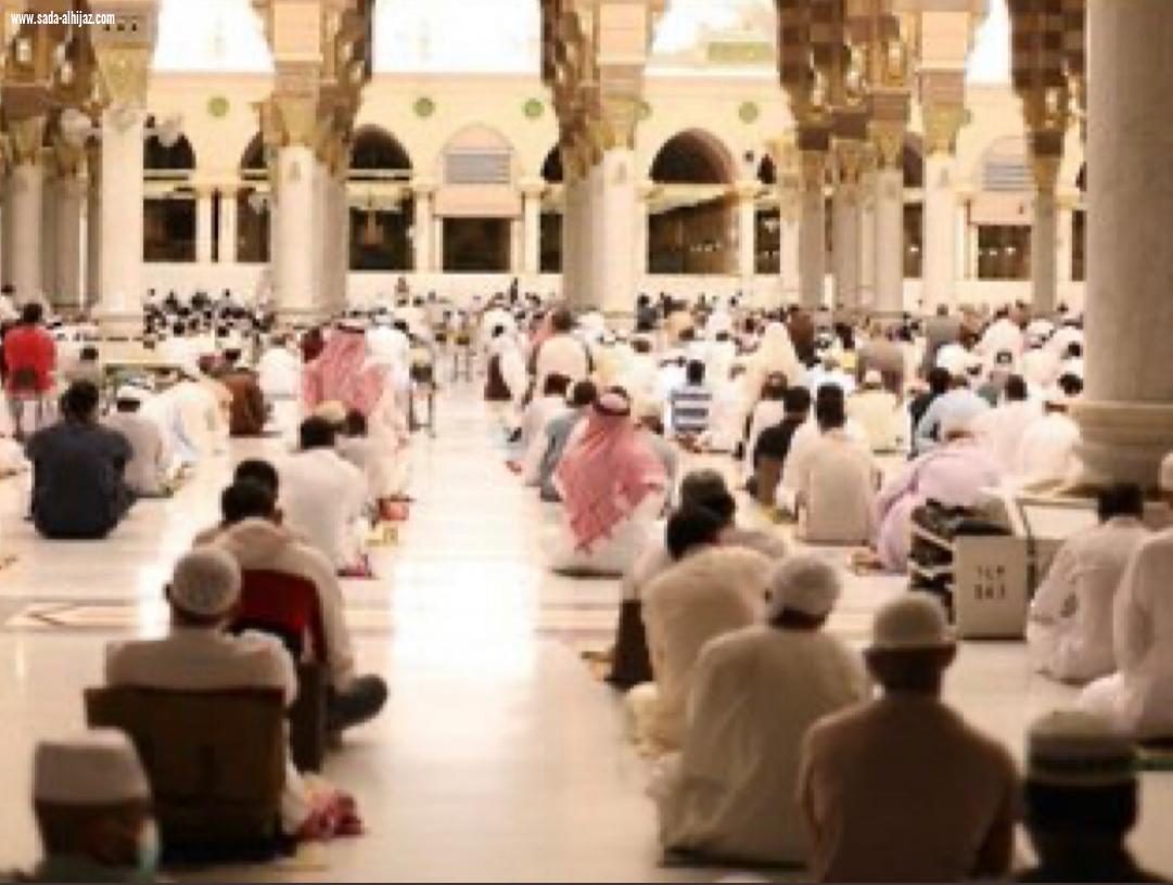 إقامة أول صلاة جمعة بالمسجد النبوي في شهر رمضان المبارك