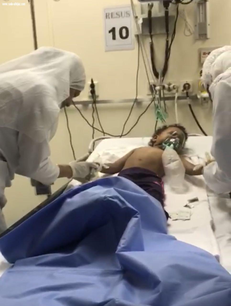 هلال جدة يتعامل مع سبع حالات توقف قلب وتنفس لطفلين واصابة خمسة اخرين بحريق بشقة بحي الروابي 