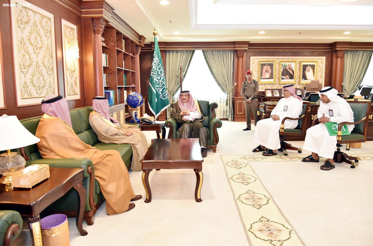 أمير منطقة جازان يستقبل رئيس الهيئة الملكية للجبيل وينبع 